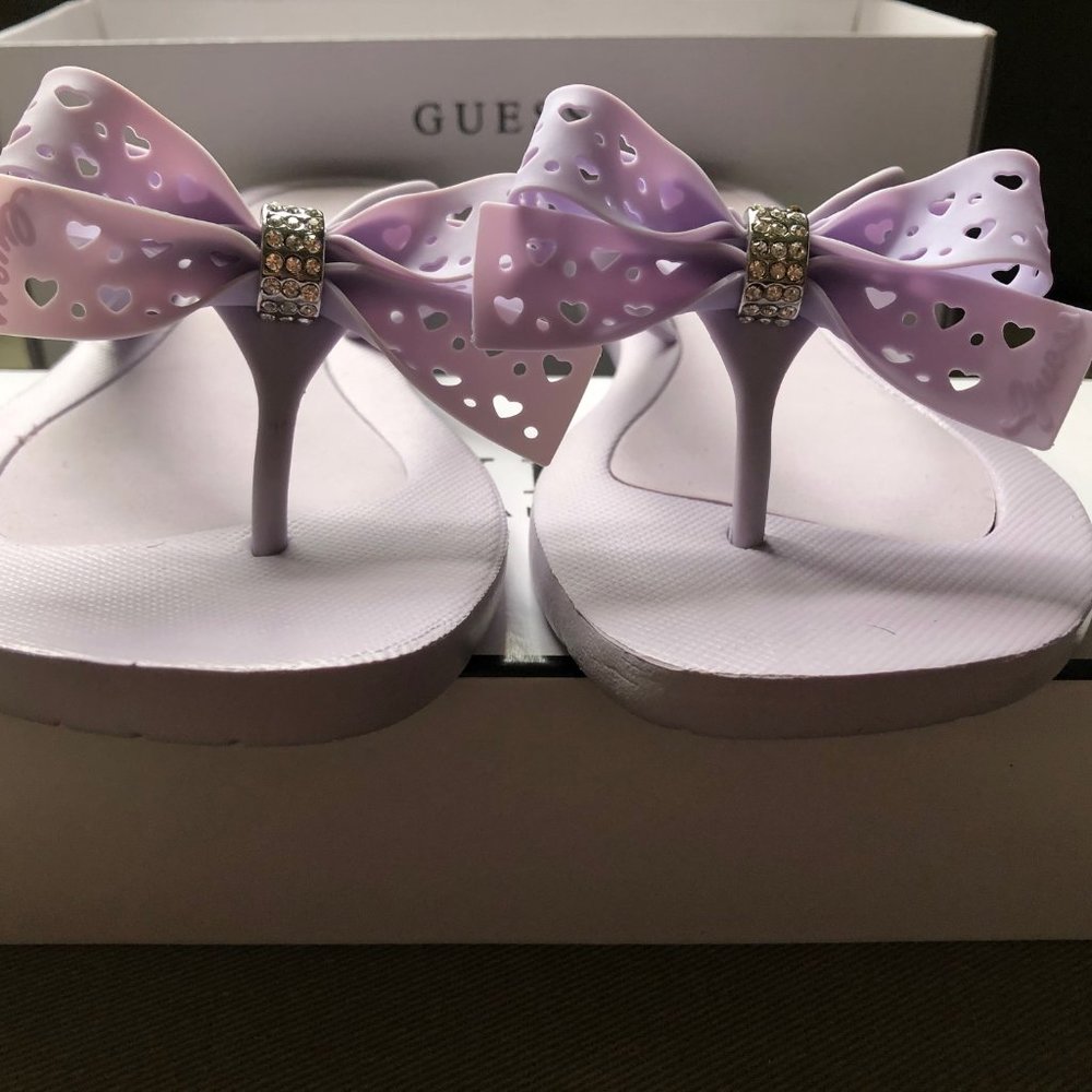 GUESS Los Angeles TUTU 18 BOW Flip Flop 6M - Picture 4 of 8